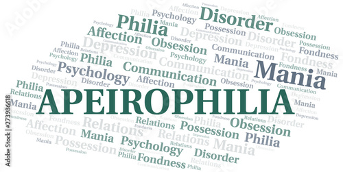 Apeirophilia word cloud. Type of Philia.