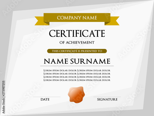 Premium Certificate template awards background. vector modern value design and layout luxurious