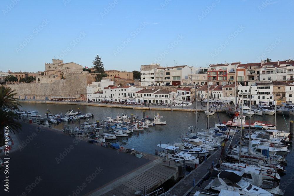 View of Ciutadella port