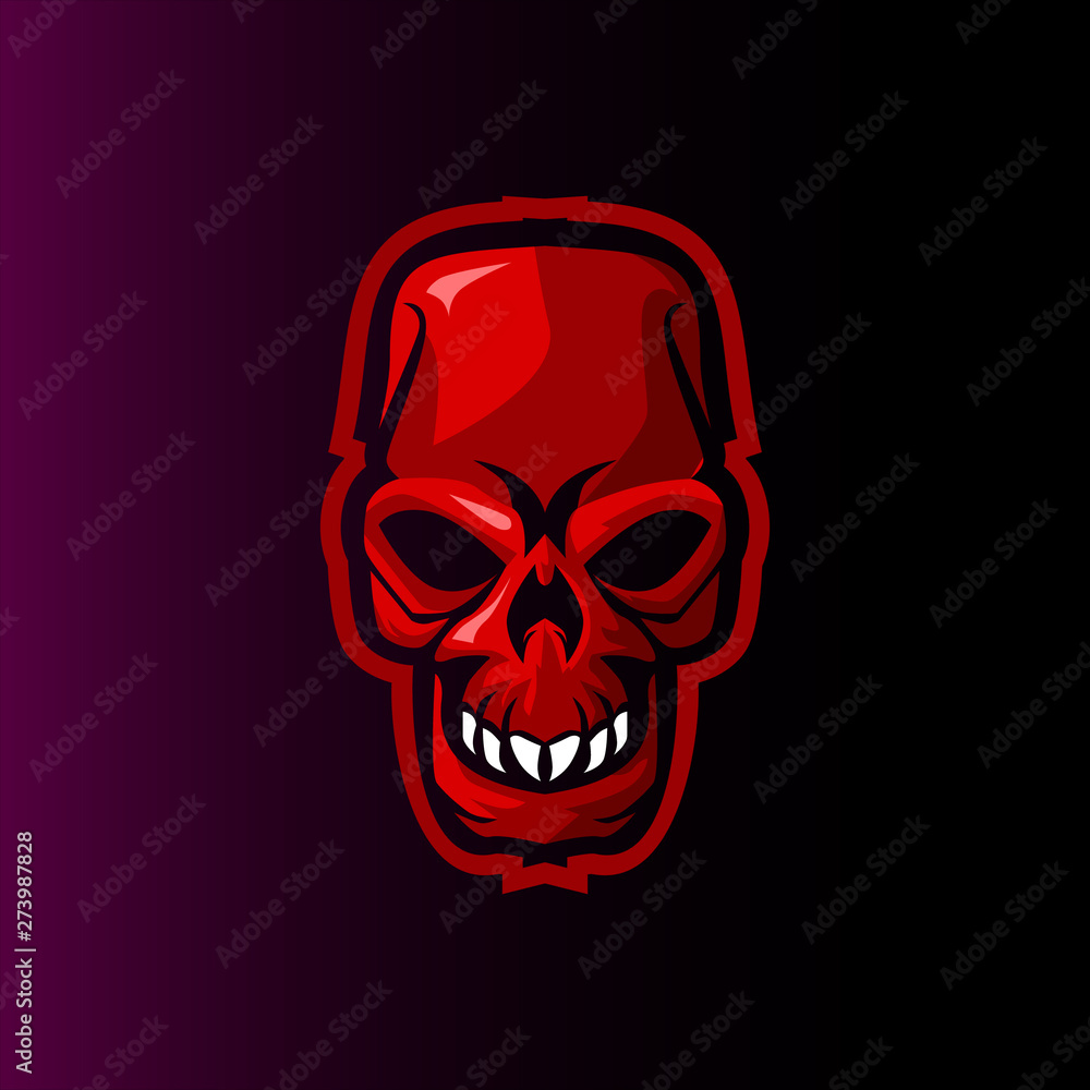 red skull evil e sports logo red skull evil e sports logo