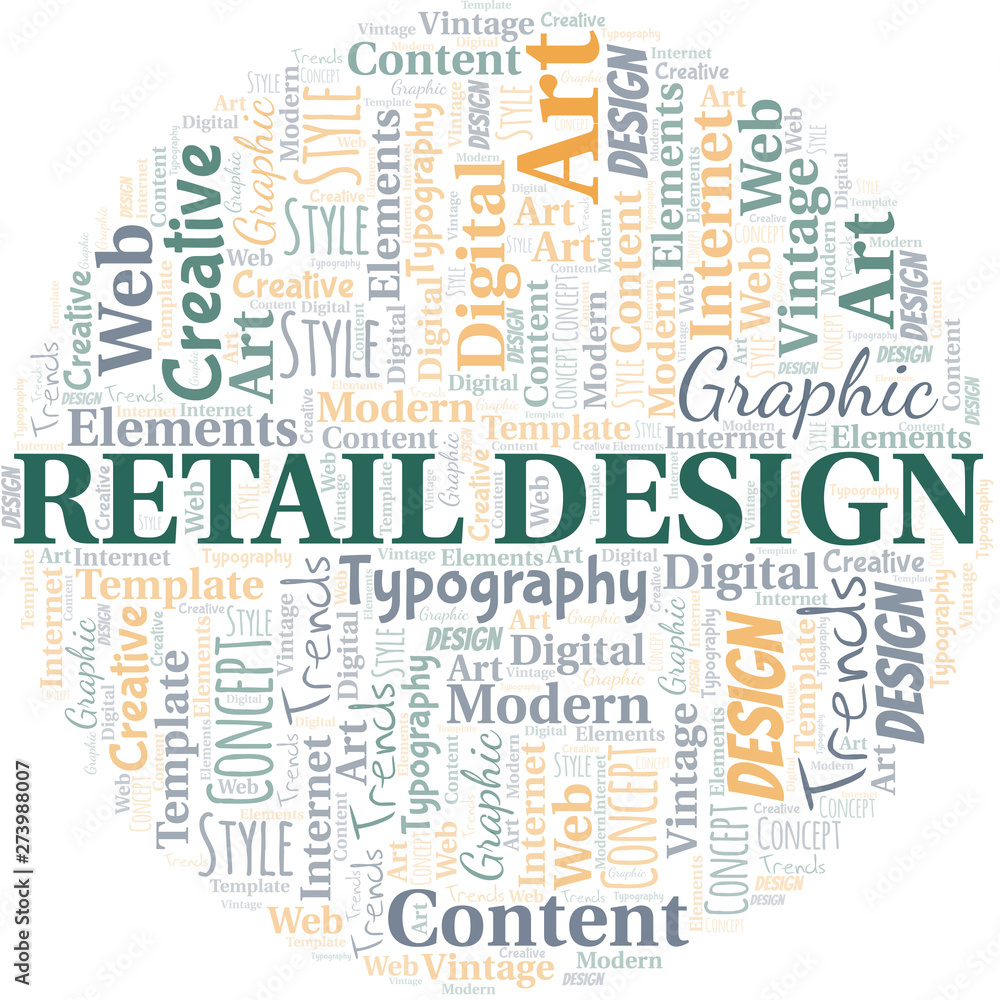 Retail Design word cloud. Wordcloud made with text only. Retail Design word cloud. Wordcloud made with text only.