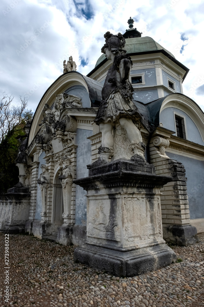 The Mausoleum of the Eggenberger in Austria from 1609-1691 years near the old tower of the Eggenberg