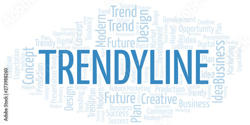 Trendyline word cloud. Wordcloud made with text only.