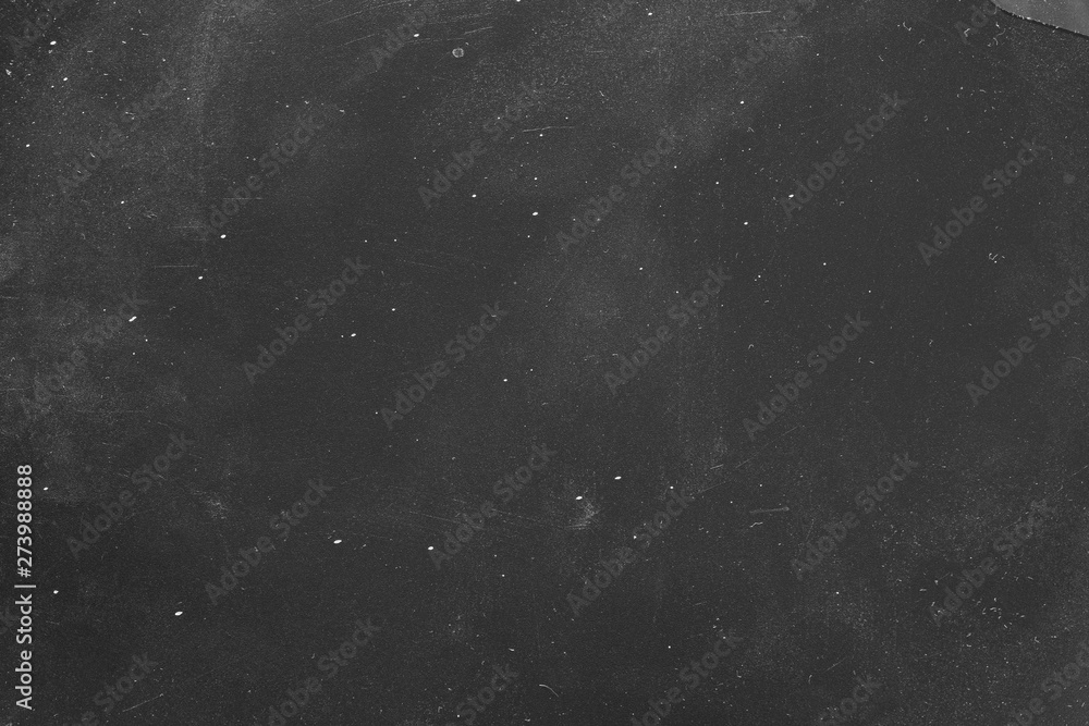 Dust and scratches design. Black abstract background. Night sky effect. Copy space.