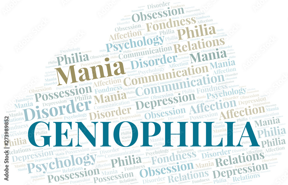 Geniophilia word cloud. Type of Philia.