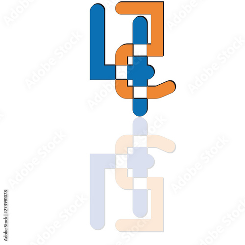 45 Spiegelung