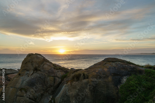 Abendrot am Salmon Rock in Cape Conran Australien