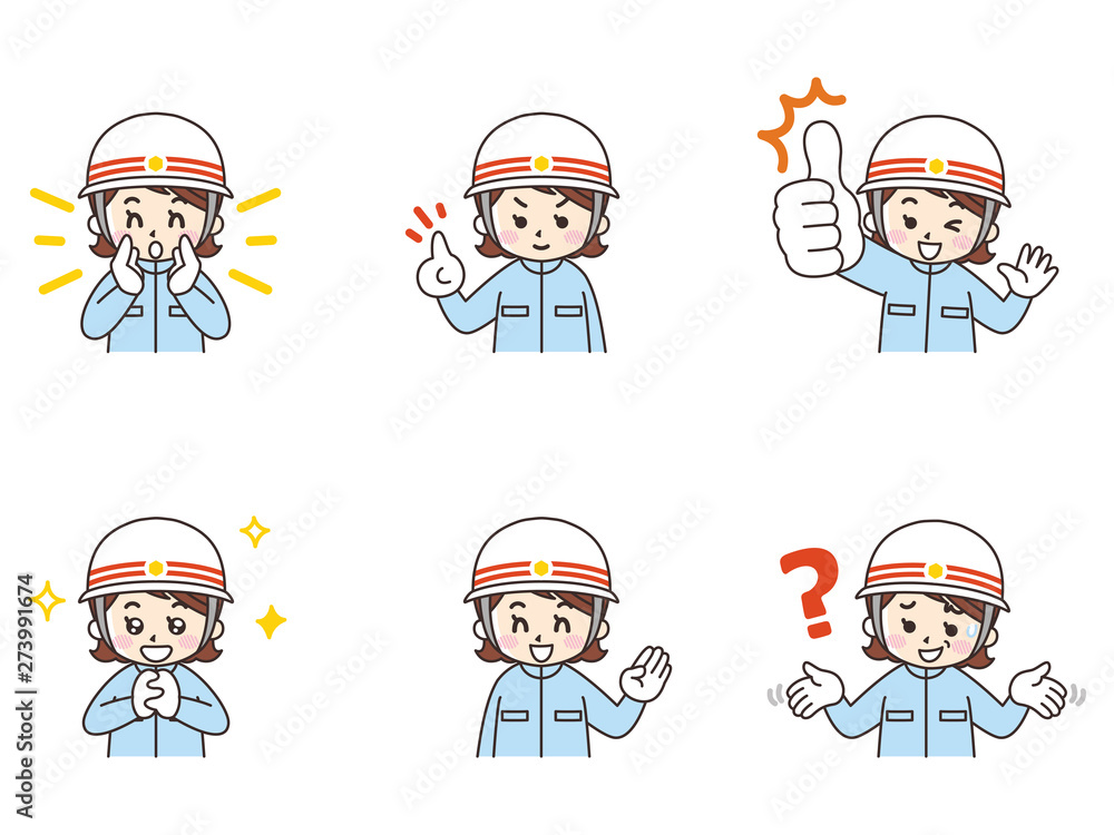 救急救命士の女性セット