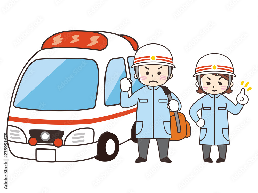 救急救命士と救急車 救急救命士と救急車
