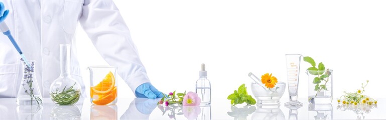 Scientific Experiment with herbs