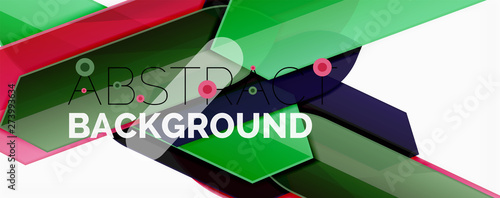 Abstract color lines dynamic background, modern material design style