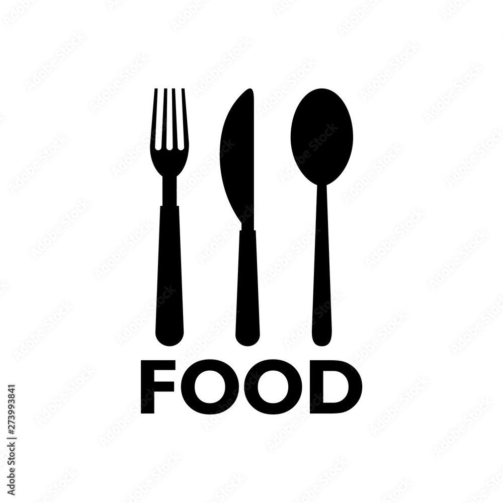 Food Fork Knife Spoon icon, sign, logo, button Food Fork Knife Spoon icon, sign, logo, button