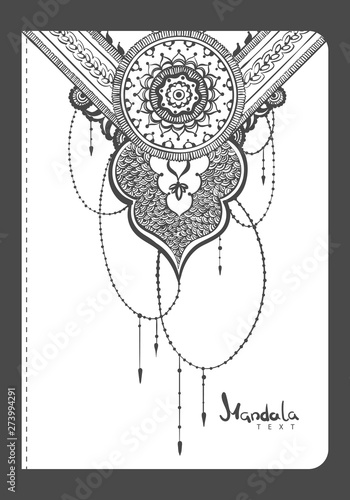notebook mehndi pattern