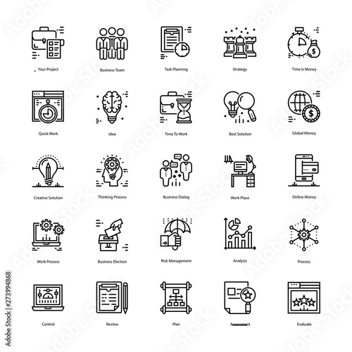 Strategy And Management Icons Pack