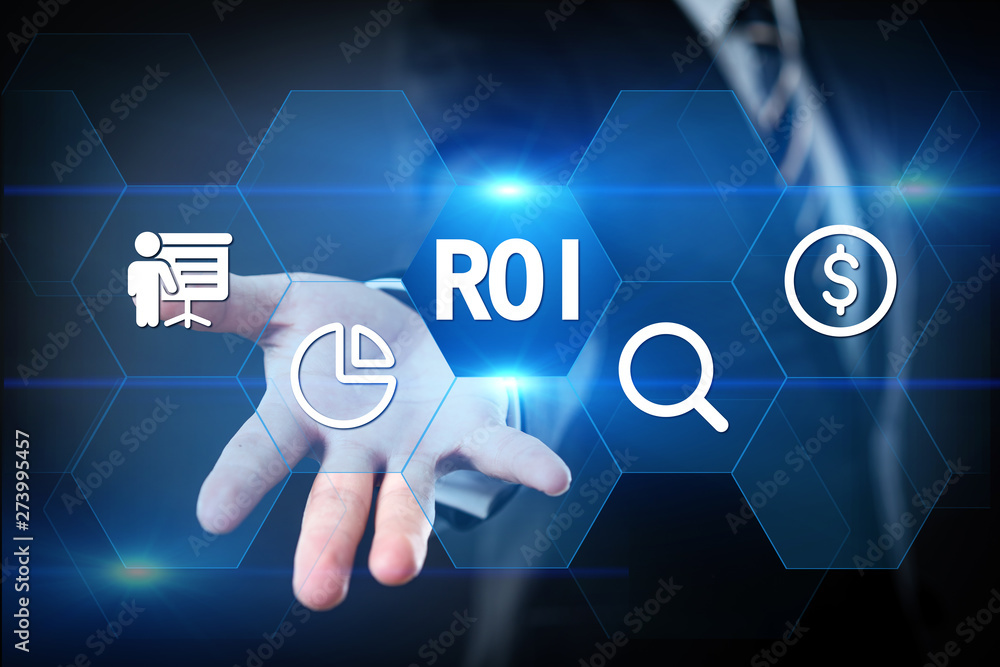 ROI Return on Investment Finance Profit Success Internet Business Technology Concept. ROI Return on Investment Finance Profit Success Internet Business Technology Concept.