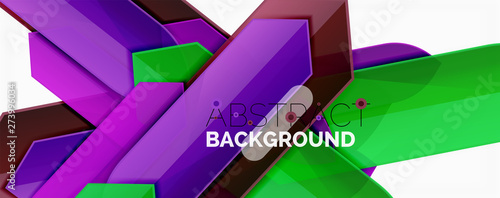 Abstract color lines dynamic background, modern material design style