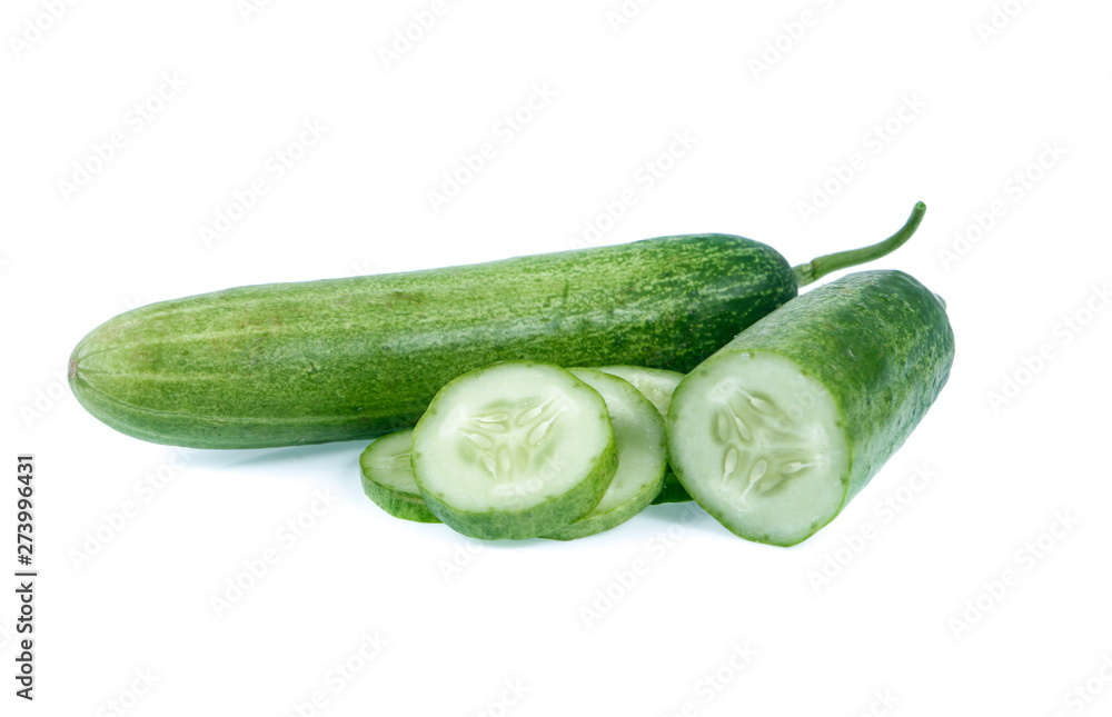 cucumber isolated on white cucumber isolated on white