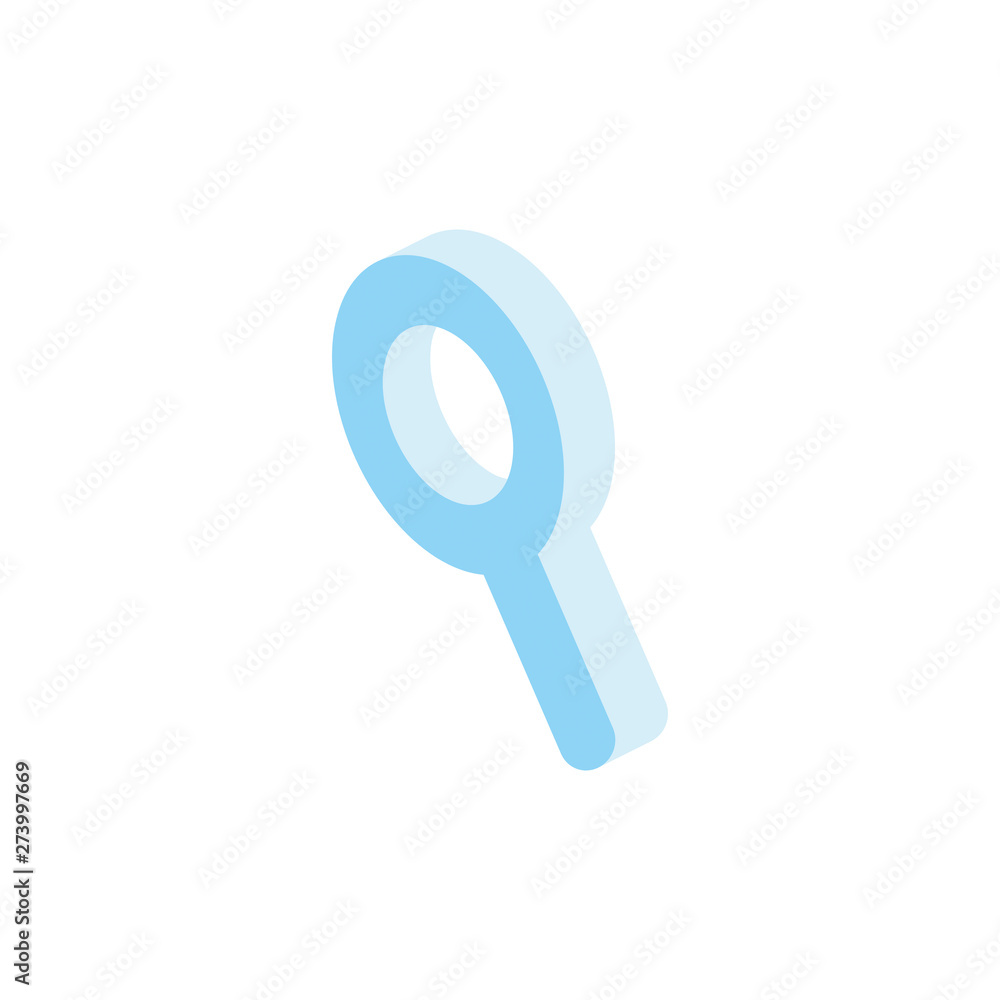 Search find Magnifier, magnifying glass. Vector 3d isometric color icon new flat style. Creative illustration, idea for infographics. Search find Magnifier, magnifying glass. Vector 3d isometric color icon new flat style. Creative illustration, idea for infographics.