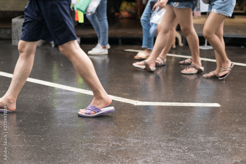 People are walking, shopping in Thailand Bangkok Chatuchak Weekend market. People are walking, shopping in Thailand Bangkok Chatuchak Weekend market.