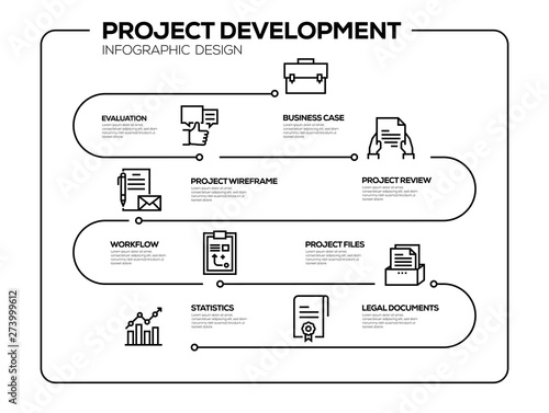 PROJECT DEVELOPMENT INFOGRAPHIC DESIGN