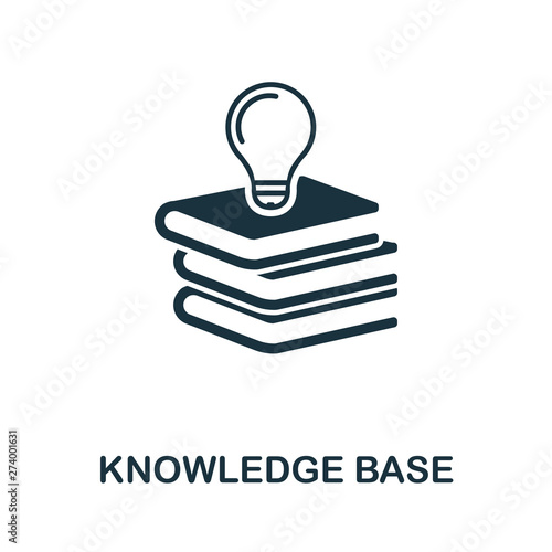 Knowledge Base vector icon symbol. Creative sign from icons collection. Filled flat Knowledge Base icon for computer and mobile