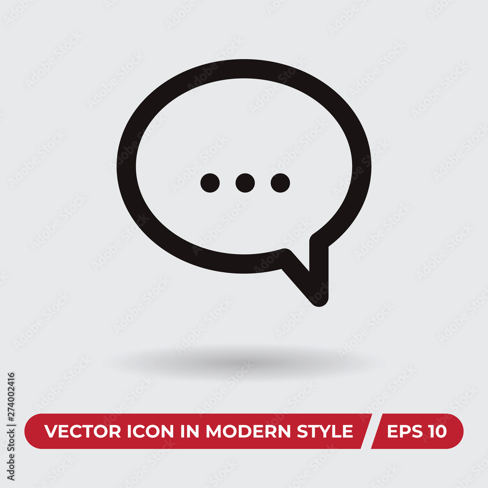 Chat vector icon in modern style for web site and mobile app Chat vector icon in modern style for web site and mobile app