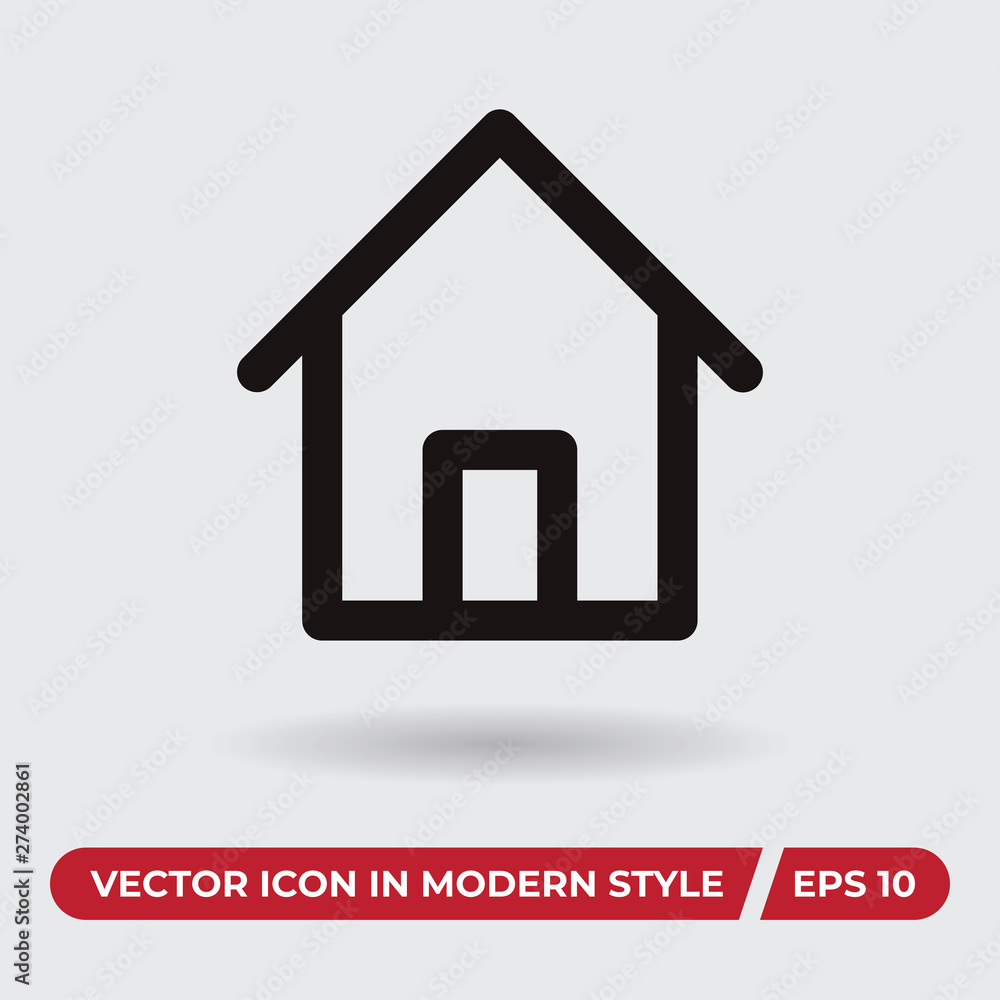 Home vector icon in modern style for web site and mobile app Home vector icon in modern style for web site and mobile app