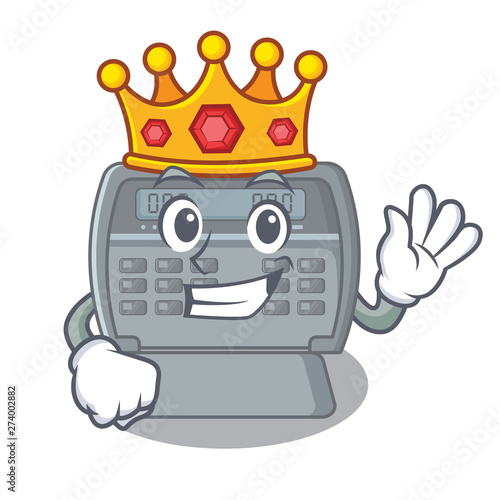 King toy security alarm on the cartoon
