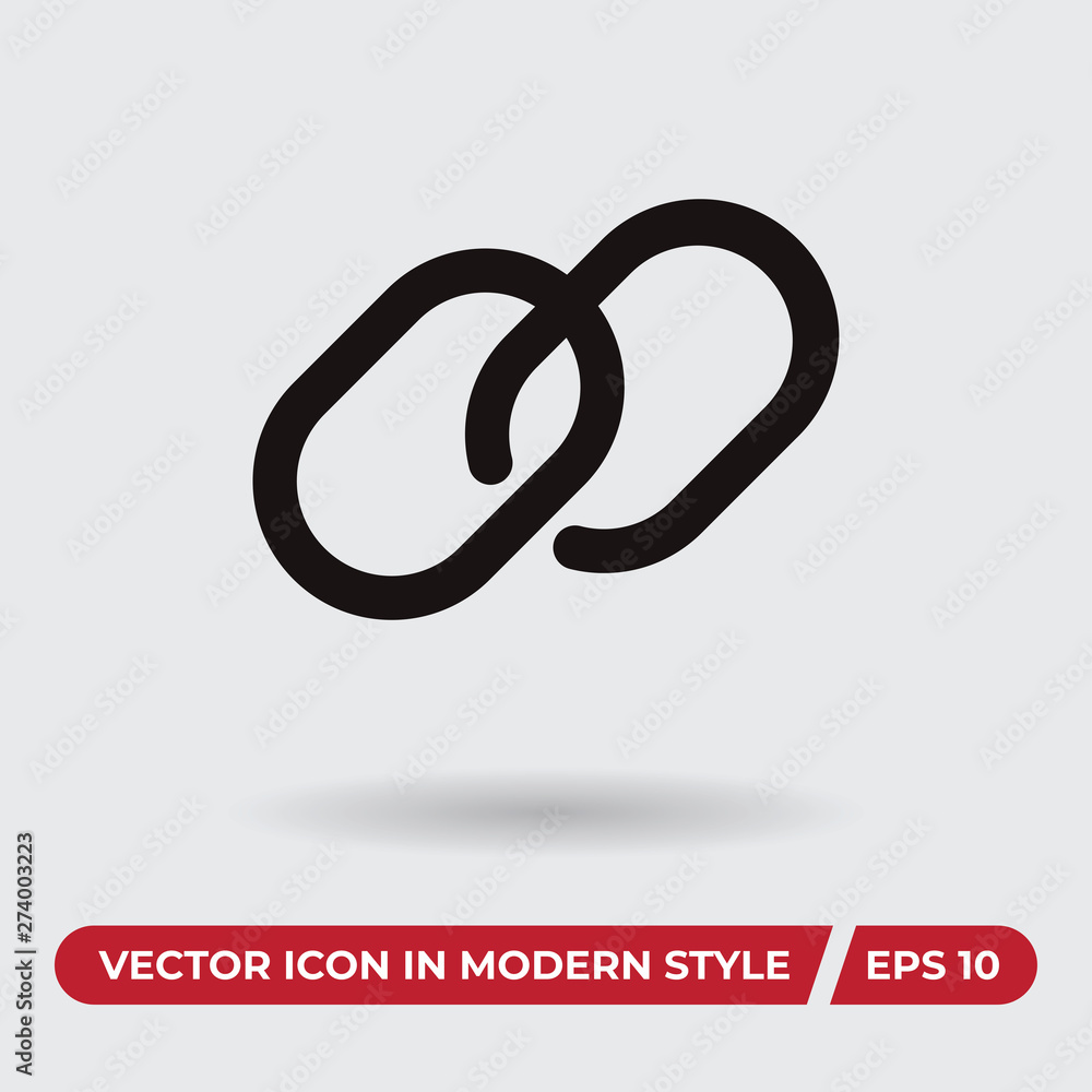 Chain vector icon in modern style for web site and mobile app Chain vector icon in modern style for web site and mobile app