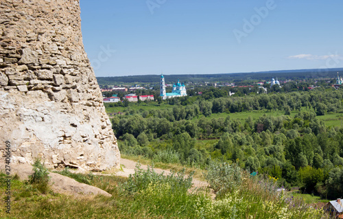old tower and beautiful view of the city