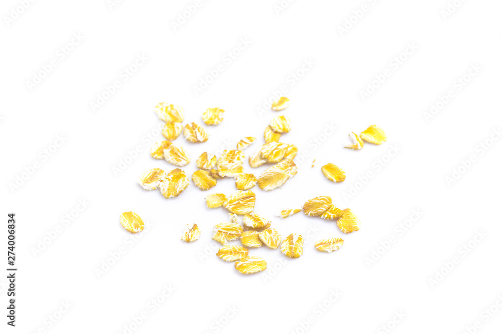 oats, oatmeal isolated on white background oats, oatmeal isolated on white background