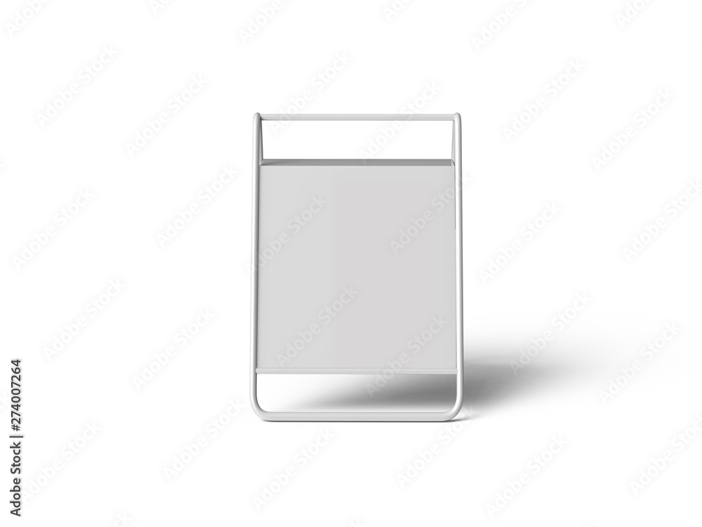 Outdoor portable metal no parking sign stand, blank metallic outdoor advertising stand mock up, clear street signage board mock up, 3d illustration Outdoor portable metal no parking sign stand, blank metallic outdoor advertising stand mock up, clear street signage board mock up, 3d illustration