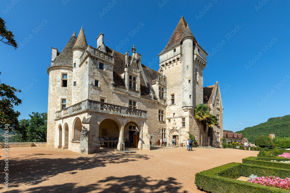  Chateau des Milandes, a castle  in the Dordogne, from the forties to the sixties of the twentieth century belonged to Josephine Baker. Aquitaine, France