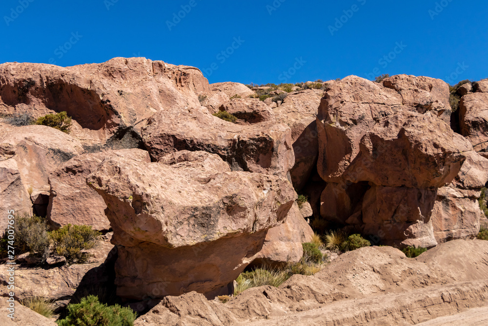 Rocks Valley in the Altiplano of Bolivia, South America Rocks Valley in the Altiplano of Bolivia, South America