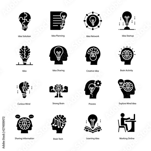 Inspiration and Idea Solid Icons