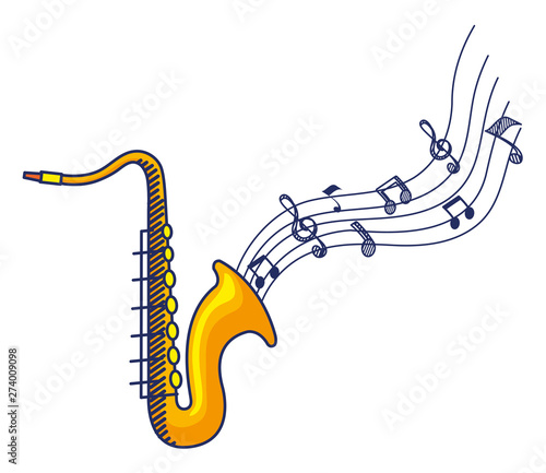 saxophone instrument musical isolated icon