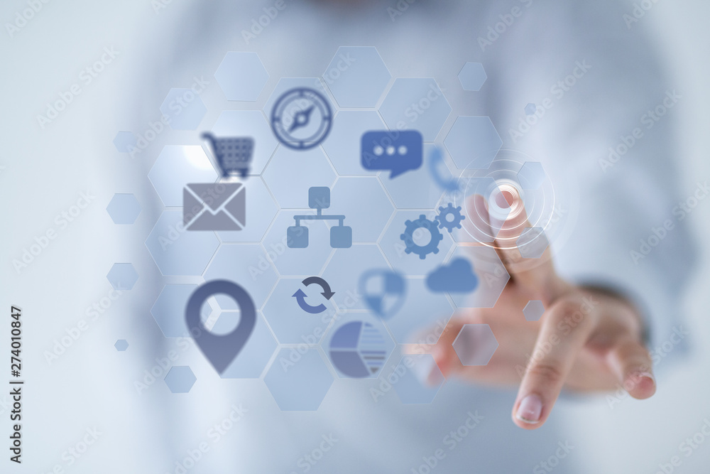 Cloud computing concept - connect to cloud Cloud computing concept - connect to cloud