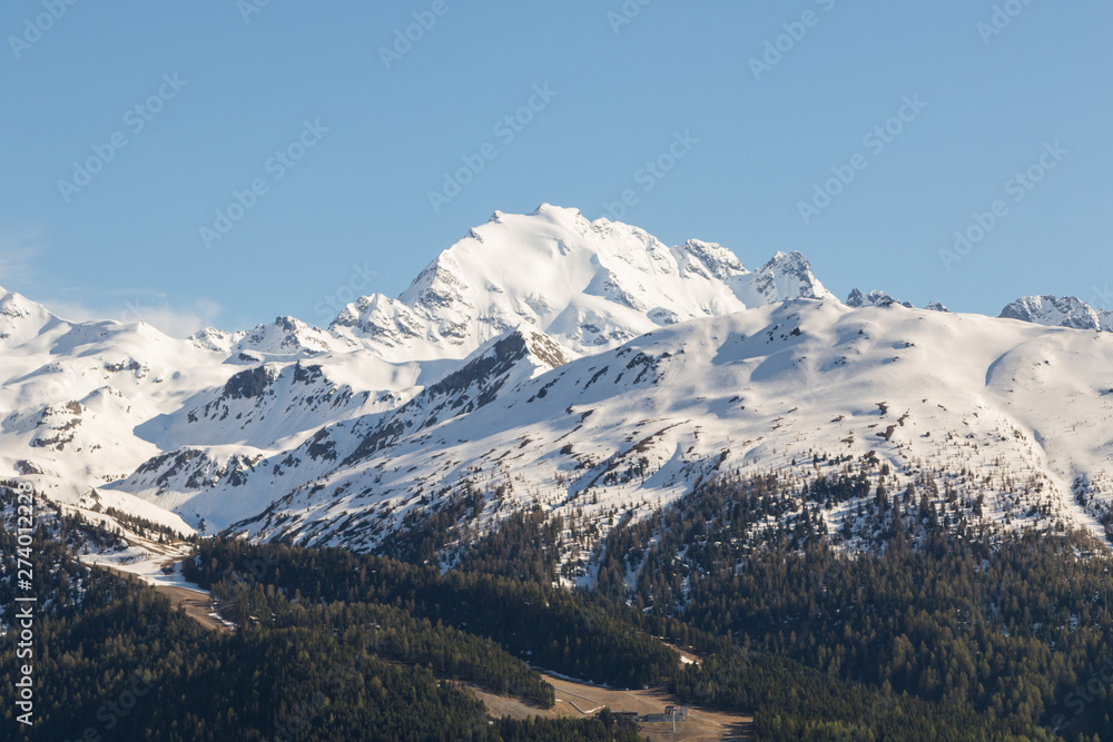 Alpine panorama in Italy, Valtellina