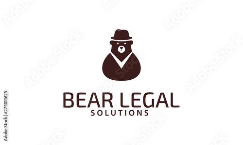 Great and Awesome Polar Bear logo mascot. 