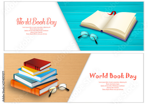 World book day banners template