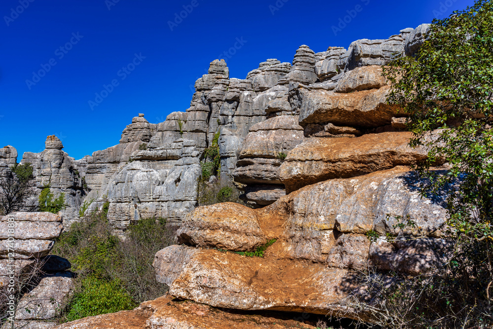 El Torcal de Antequera, Andalusia, Spain, near Antequera, province Malaga.