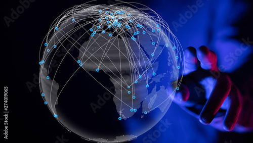 touching global network and data customer connection