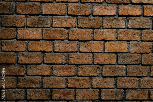 brick wall texture grunge background  selective focus.