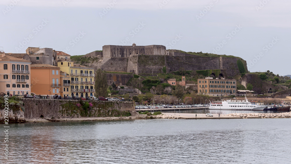 Island of Corfu. View of the fortress(Greece)