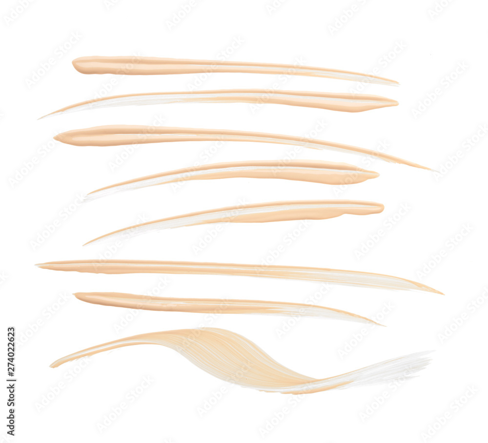 Gently beige strokes and texture of concealer Gently beige strokes and texture of concealer