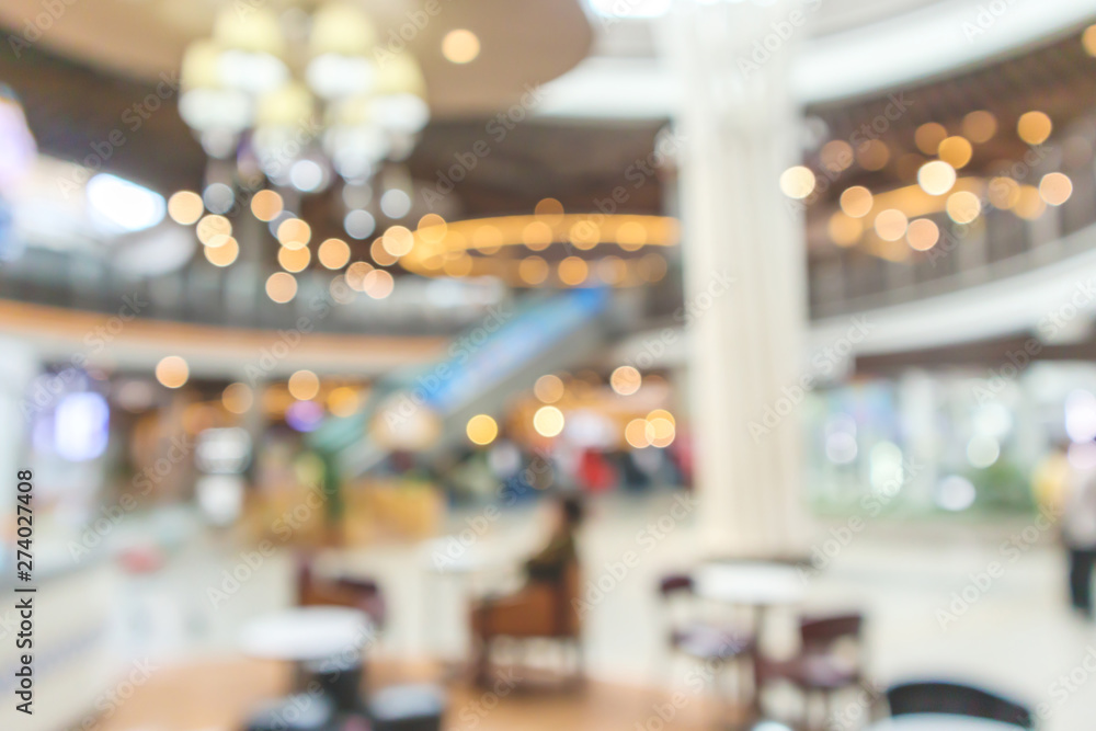 Obraz premium Abstract blur modern shopping mall interior defocused background