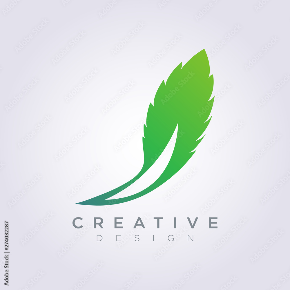 Leaf Vector Shape Design Clipart Symbol Logo Art Template