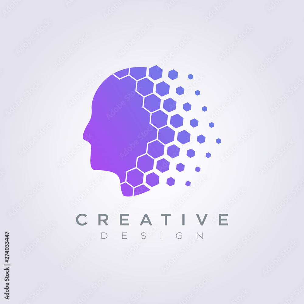 Digital Brain Data Template Design Company Logo Vector Symbol Icon Digital Brain Data Template Design Company Logo Vector Symbol Icon