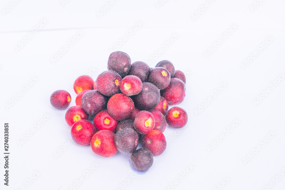 close up of fresh grewia asiatica or phalsa fruit close up of fresh grewia asiatica or phalsa fruit