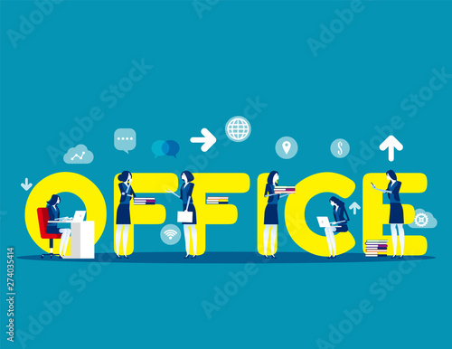 Business modern people. Concept buisness vector illustration, Group of people, Flat business character style, Lifestyles